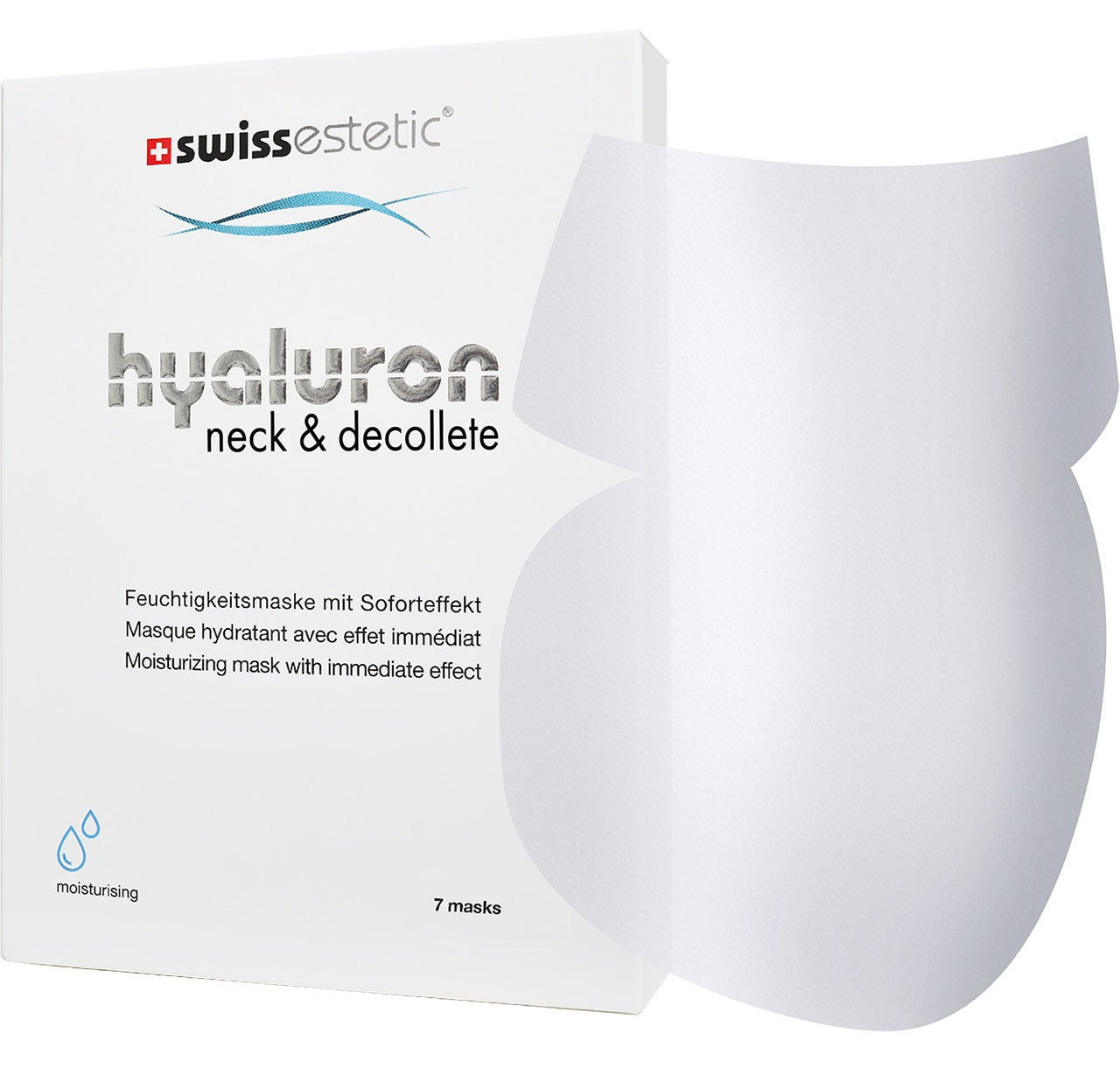 swissestetic hyaluron neck & decollete mask 7 Stück